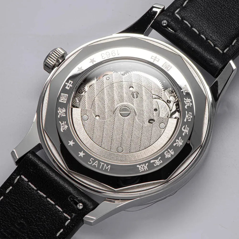 1963 Automatic Watches 40mm Man Watch Pilot Watch of Men Seagull ST1780 Movement Mechanical Waterproof Wristwatch reloj hombre Zpaxo
