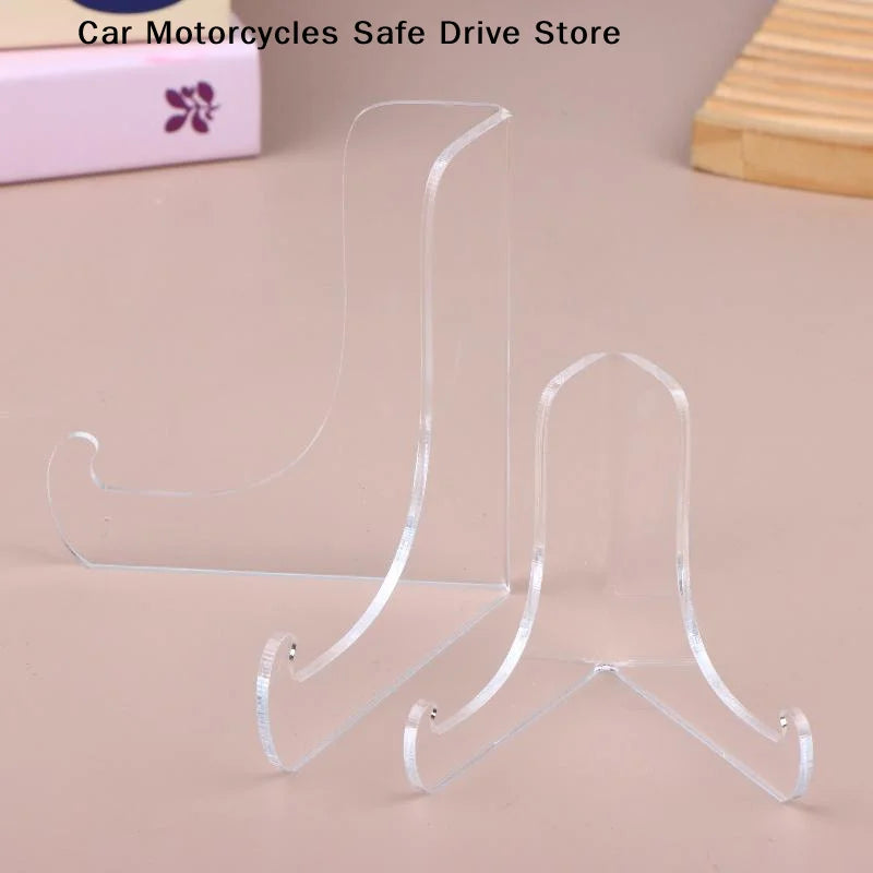 CM1Pcs 60-Degree Angle Acrylic Book Stand Shallow Support Ledges