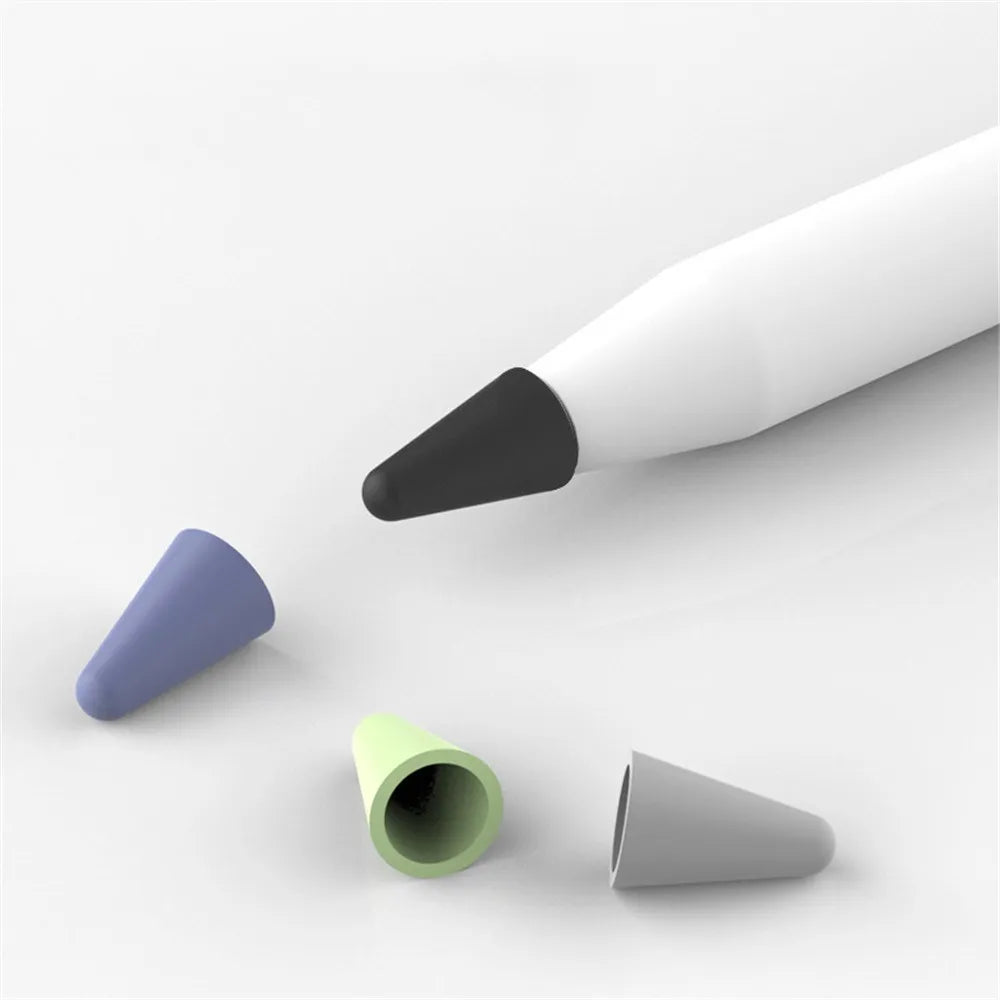 8pcs Silicone Replacement Pencil Tip Case Cover For Apple Pencil 2nd 1st Generation Mute Silicone Nib Case For iPad Pencil 1 2 Zpaxo