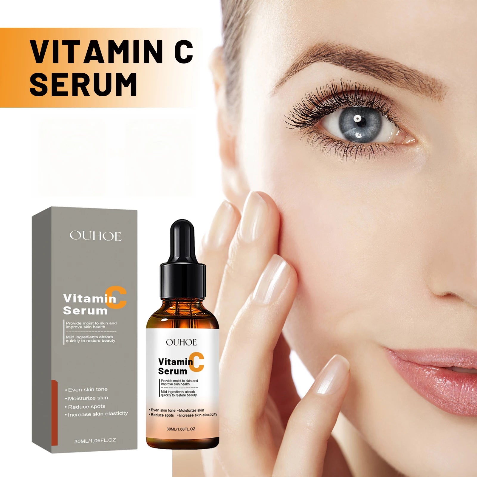 Anti Aging Facial Serum Vitamin C Reduce Fine Lines Forehead Wrinkles Zpaxo