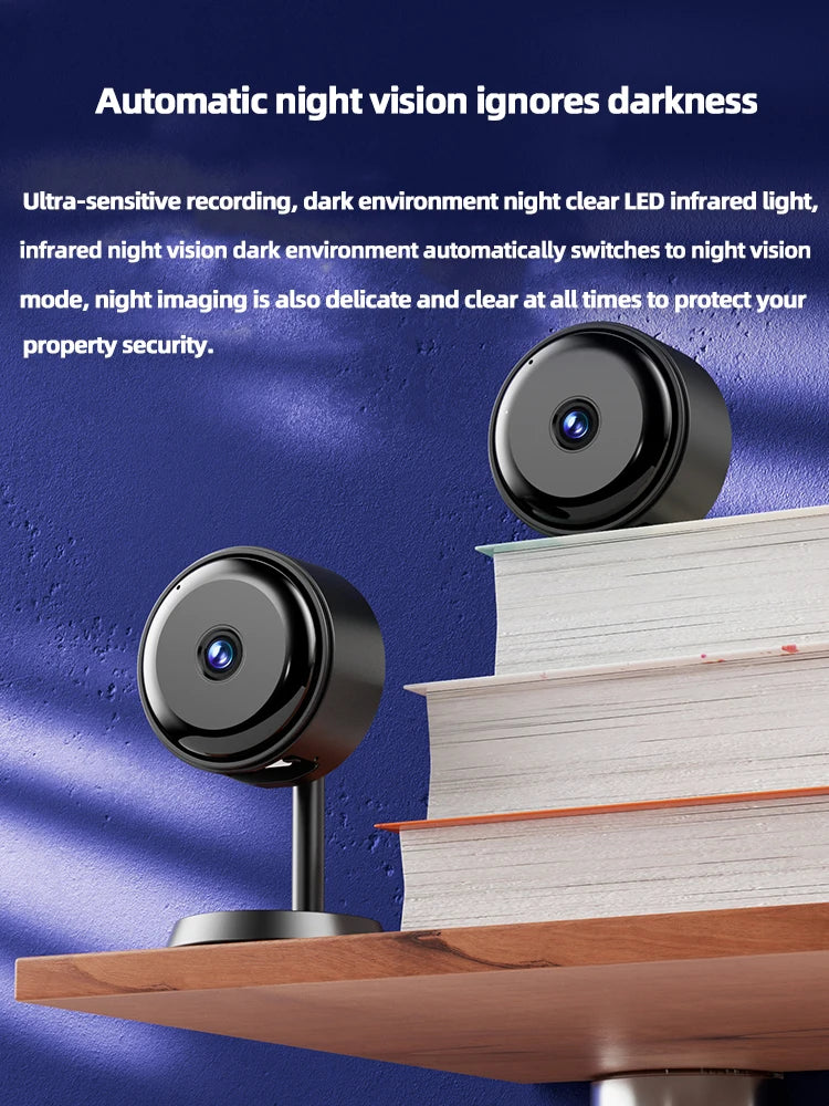 Mini Security Battery Camera 5MP HD Indoor Human Detection Micro Smart Home Small Recorder Video Surveillance Monitor IP Cameras Zpaxo
