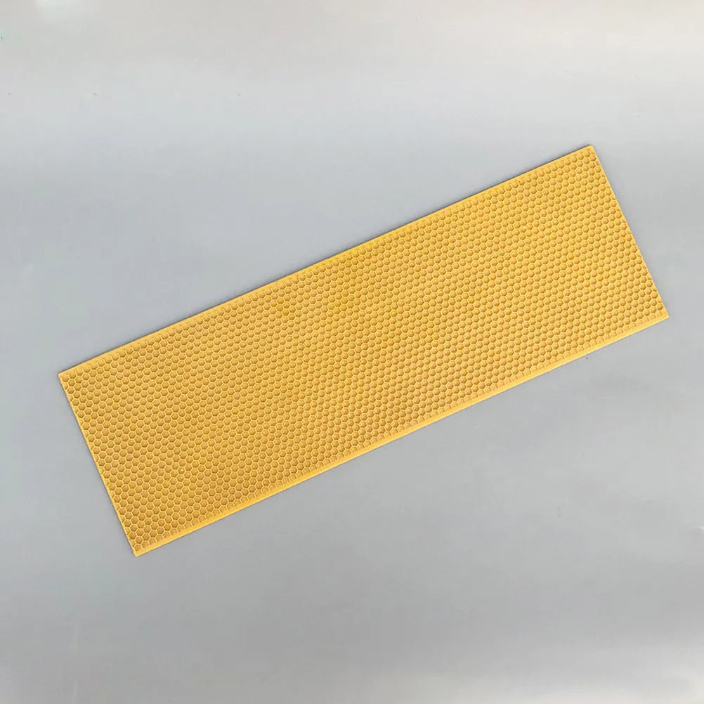 3Pcs Plastic Comb Foundation Deep House Beehive Building Sheet Honeycomb Base for Efficient Honey Production Orange Zpaxo