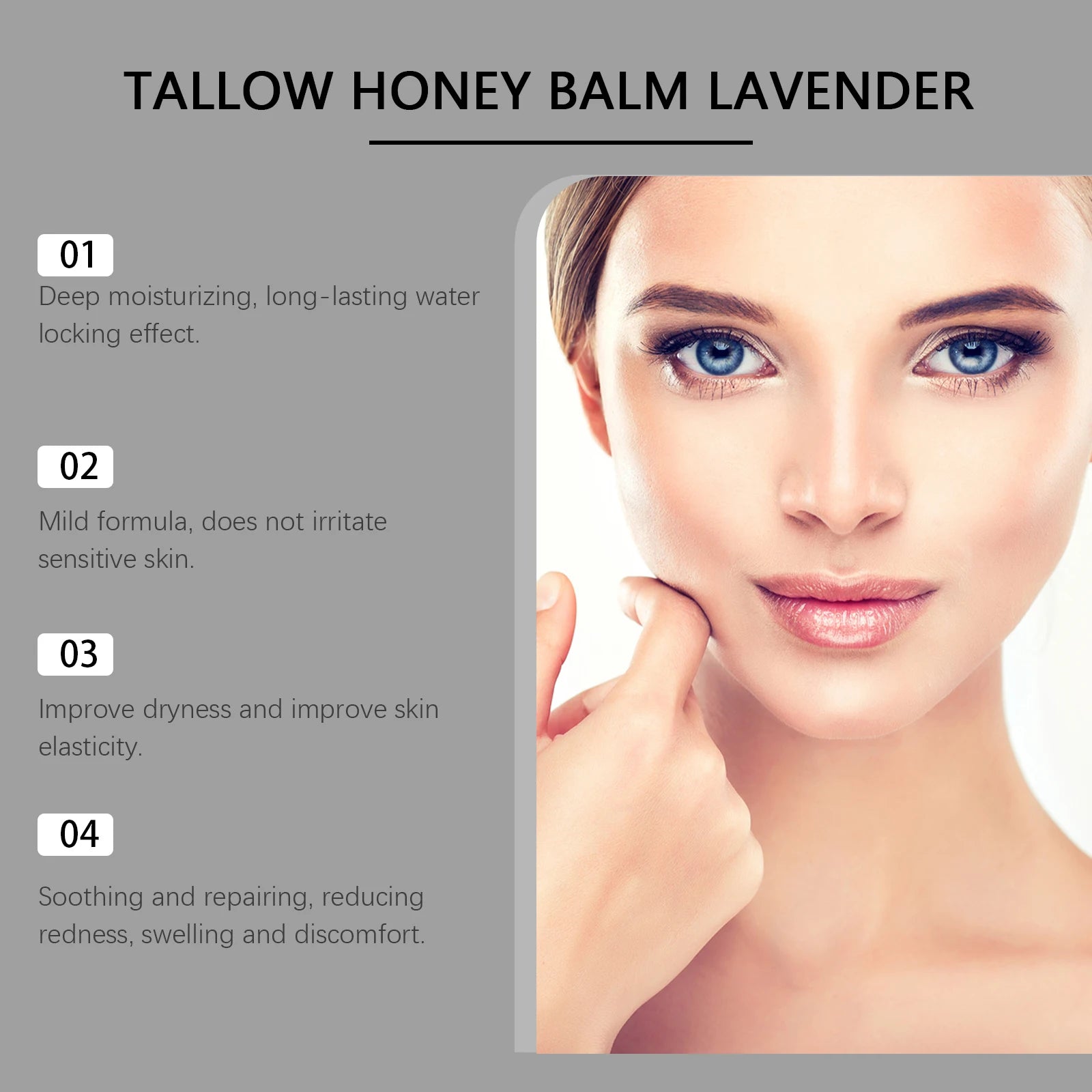Beef Tallow Honey Cream – Moisturizing Firming Skin Balm Moisturizing Face Cream Zpaxo