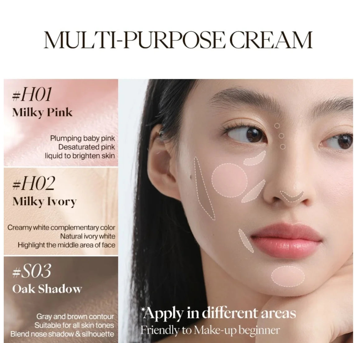 JOOCYEE CONCEALER COUNTOUR Multi-purpose Lipmatte Blusher Cream Zpaxo