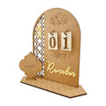 Countdown Desk Sign Moon-star Inspirational Seasonal Festival