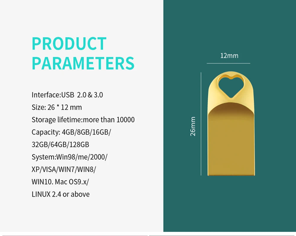 Zsuit New 10PCS Mini Pen Drive 8GB 64G 32GB Usb Flash Drive 128G Waterproof Pendrive Usb Stick U Disk Gift Free Logo Flash USB Zpaxo