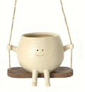 Hanging Resin Face Planter Pot – Succulent Head Vase Home Decor
