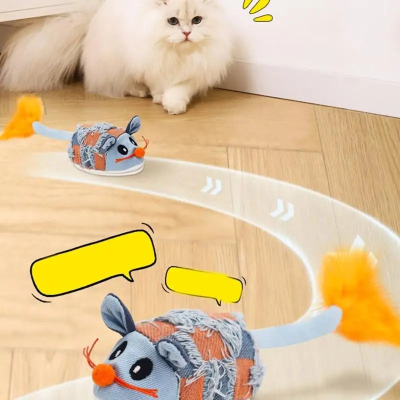 Motion Activated Robot Mice Toy Mouse Interactively Random Moving Cats