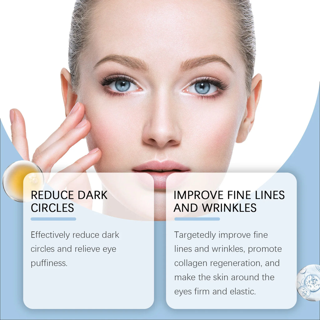 Hydrating Eye Cream for Dark Circles and Puffiness Gentle Moisturizing Formula Reduces Fine Lines 15ml Sensitive Skin Friendly Zpaxo