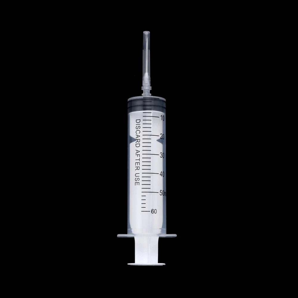 1Pcs DIY Jewelry Epoxy Resin Syringe Shaker 3-60ml with Dispense Needles Liquid Injection Pipette for Resin Mold Charms Zpaxo 60ML