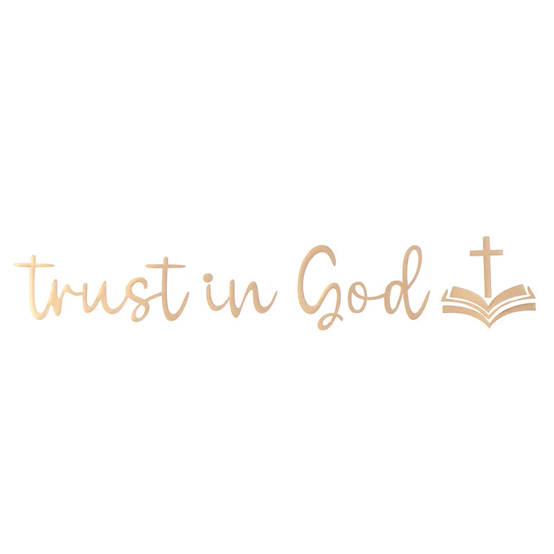 Trust in God Car Mirror Decal – Vinyl Faith Sticker for Women