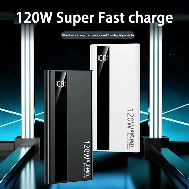 500000mAh 120W Super Fast Charging High Capacity Power Bank External Battery Portable Battery Charger For iPhone Samsung Xiaomi Zpaxo