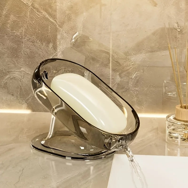 Fashionable Lightweight Soap Dish Durable Plastic Oval Shape Suitable