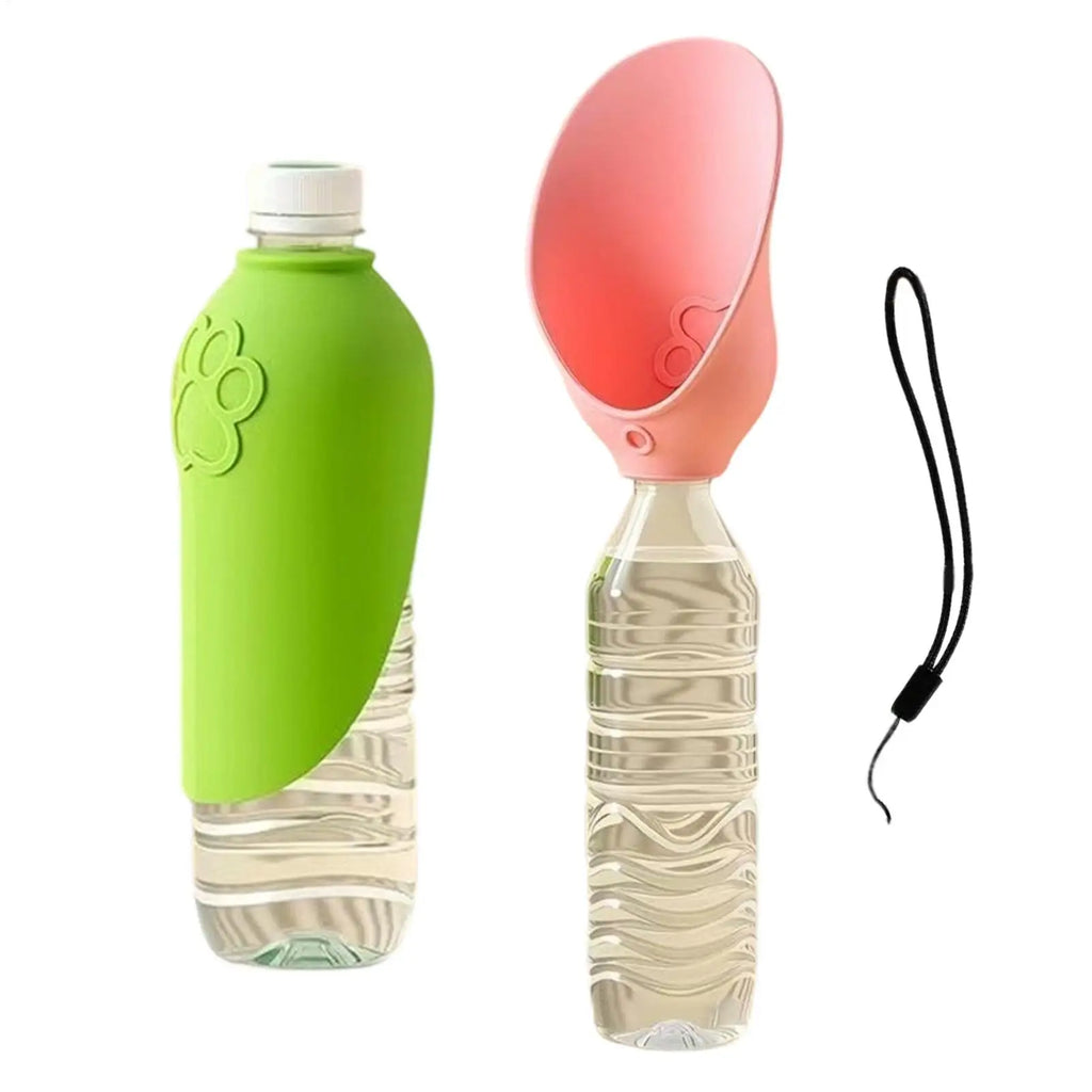 Foldable Dog Water Bottle 2-Pack – Portable Pet Travel Dispenser Pet Water Bottle Zpaxo
