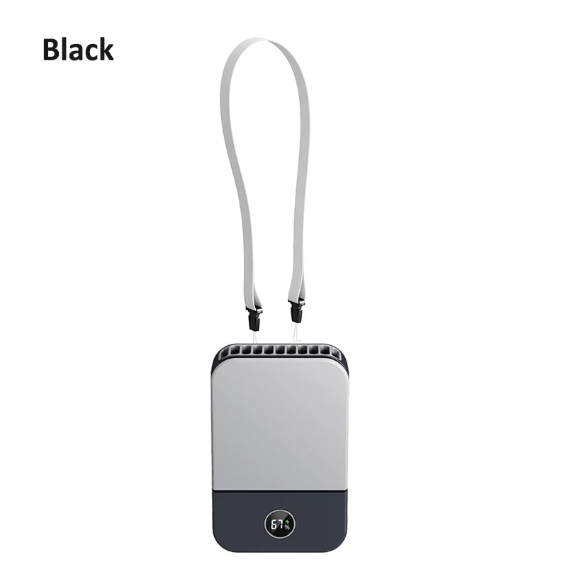Portable Handheld Fan Waist Rechargeable Mini Hanging Neck Desk