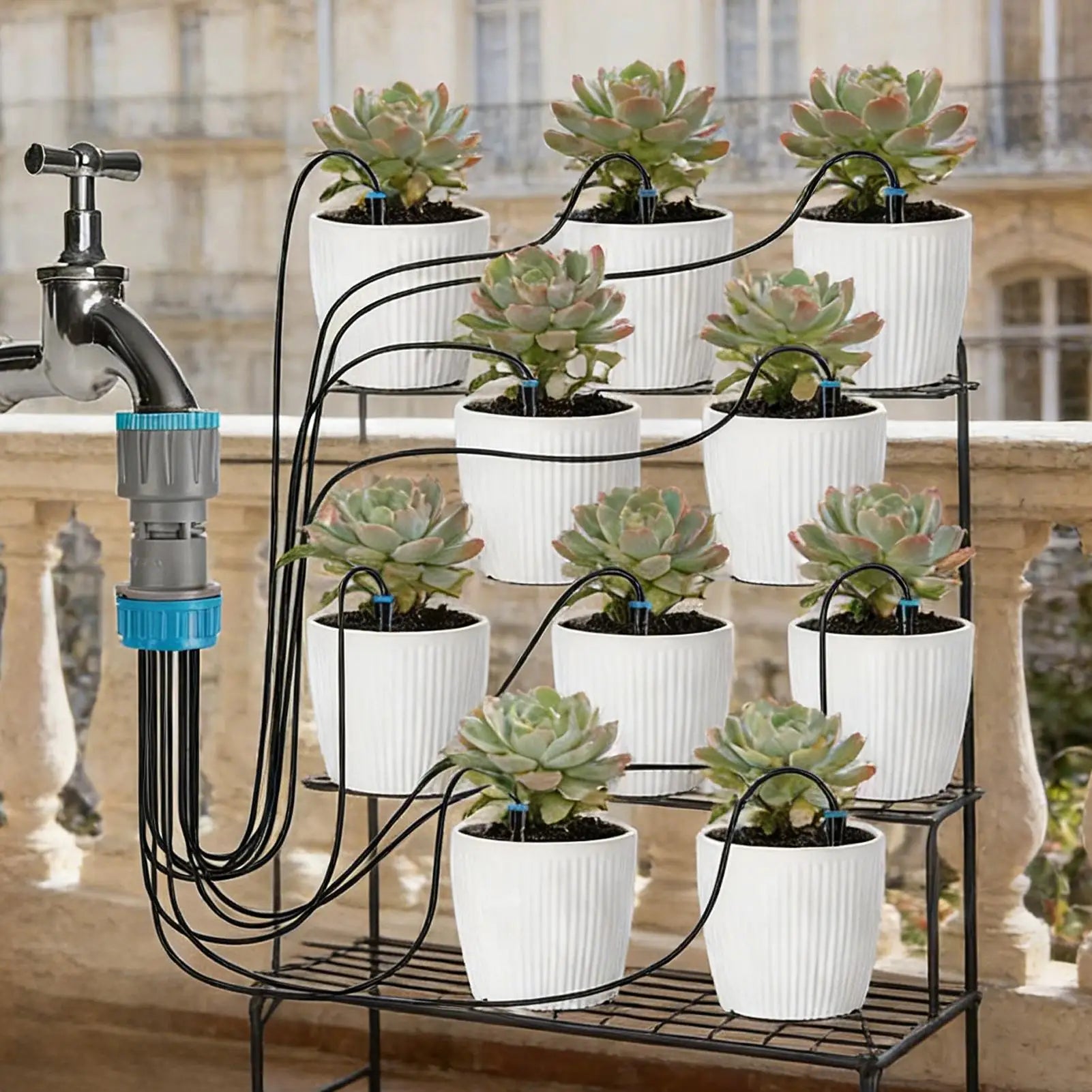 10 Head Drip Irrigation Automatic Watering System Quick Connect