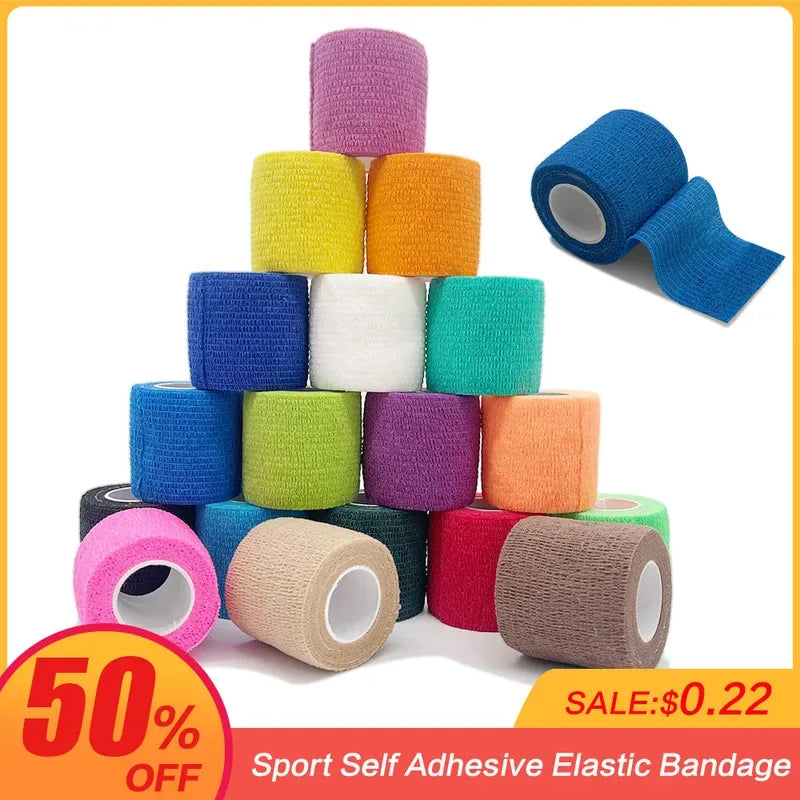 6-Pack Self-Adhesive Elastic Bandage Wrap – Sport Cohesive Tape