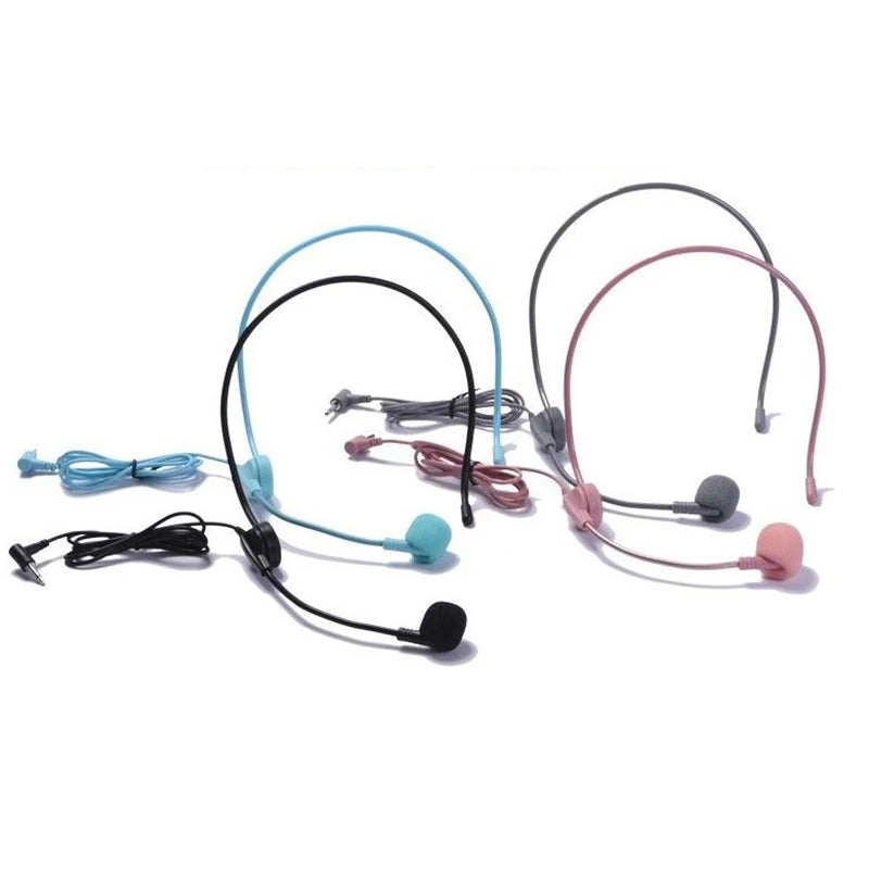 Modern Wired Plug Lecture Headset Mic Efficient Teaching Portable Zpaxo