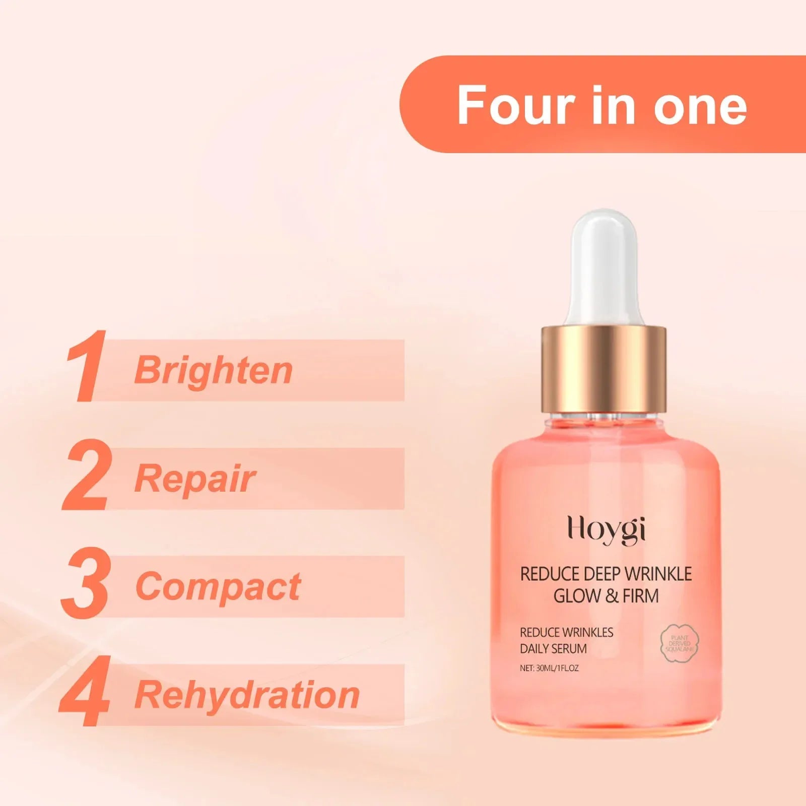 Hoygi Rose Vitamin C Serum – Anti-Aging, Pores & Brightening Face Serum Zpaxo
