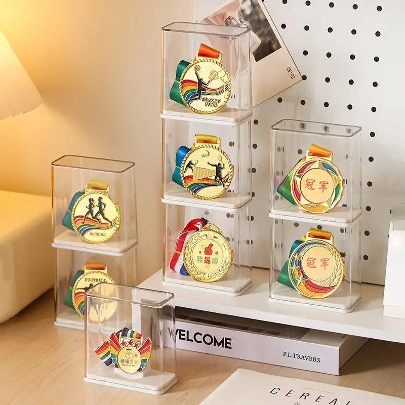 Medal Display Case – Dustproof Transparent Box | 1 or 2 Pack