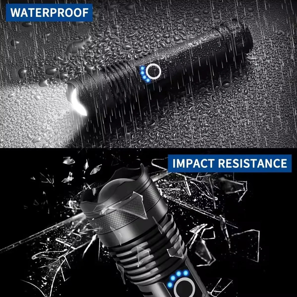 ESMARTER X71 USB Rechargeable LED Flashlight | Zoomable Torch