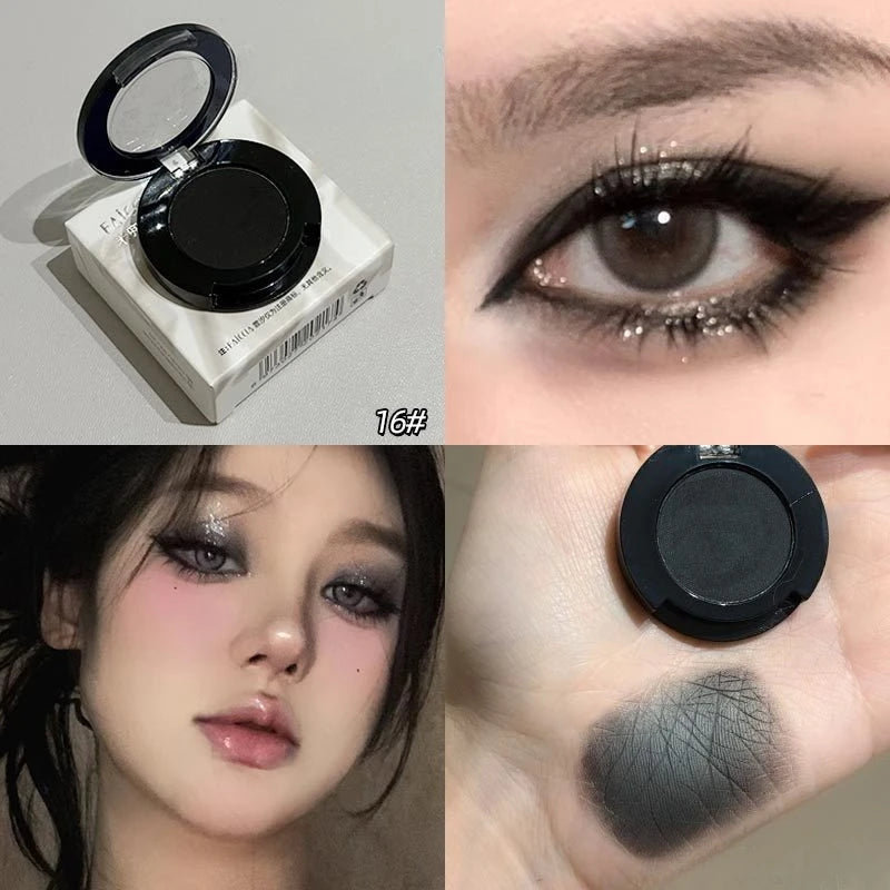 Eyeshadow Matte Red Black White Brighten Highlighter Eye Shadow