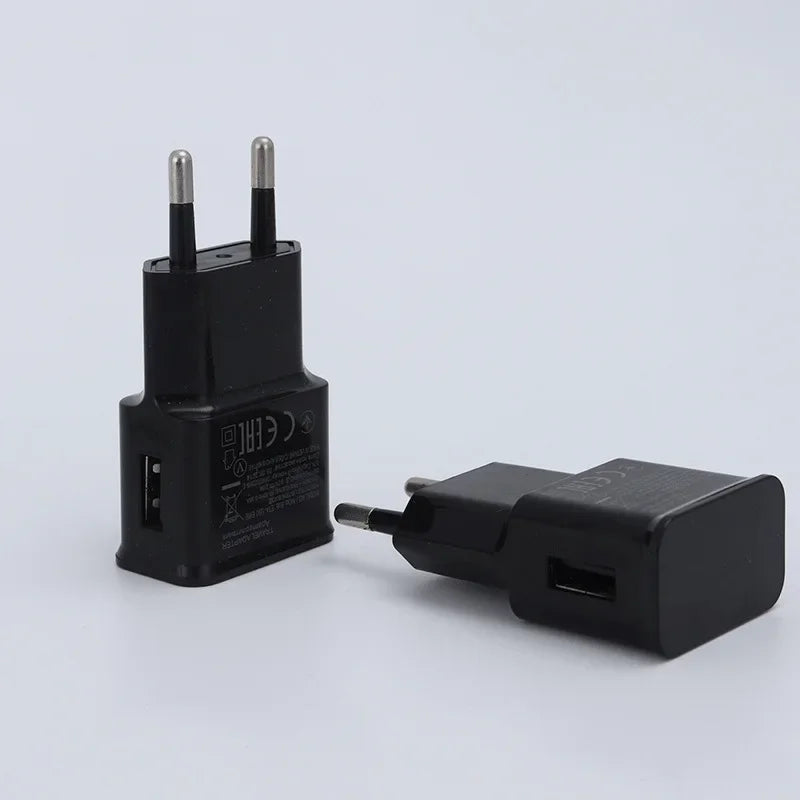 Universal EU Plug 5V Dual USB Charger for iPhone Samsung Xiaomi Huawei - Mobile Phone Travel Power Adapter Zpaxo