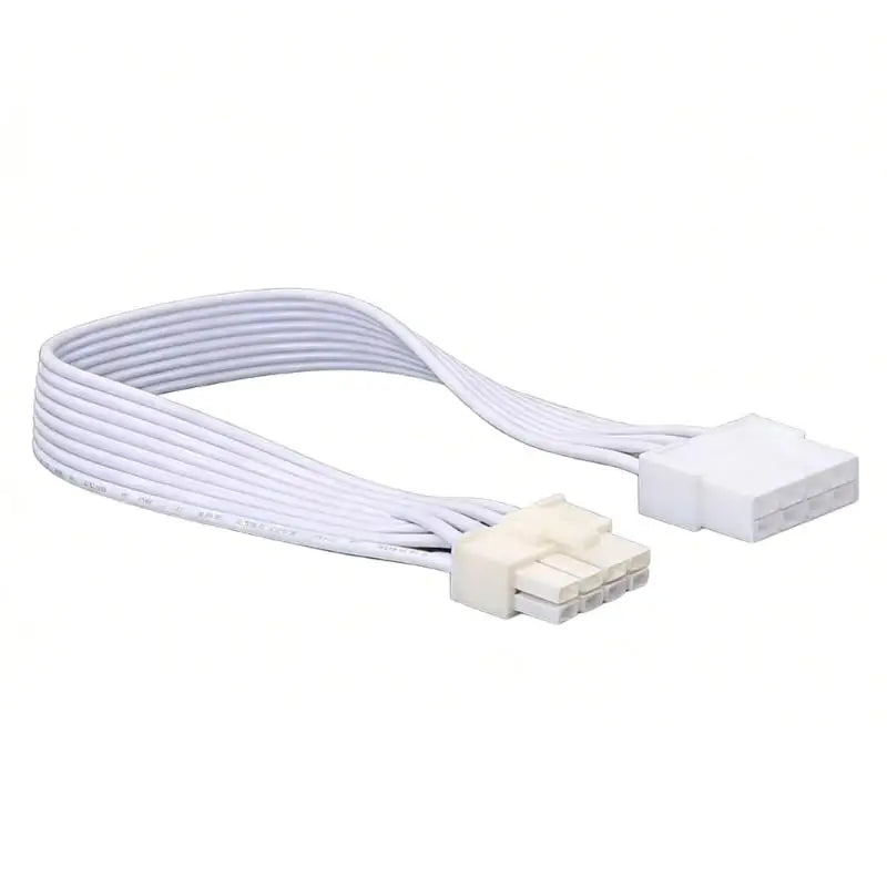 652F 8pin (6+2) Power Cable Extended Length Tinned Copper Conductors for Reliable Graphics Card Connection in Builds Zpaxo White 50CM CN