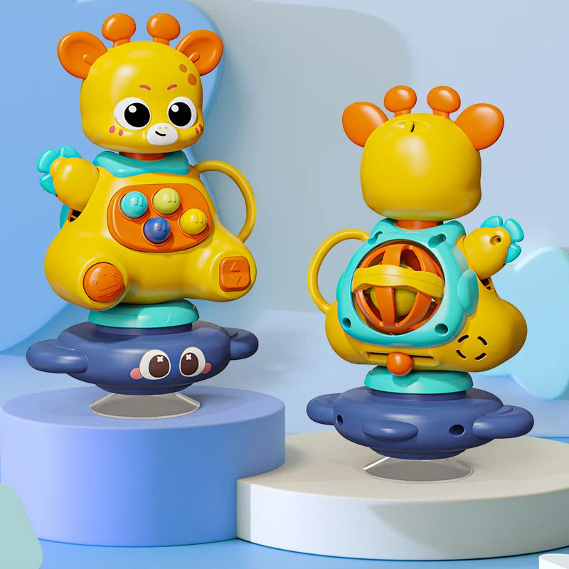 Interactive Giraffe Toy Suction Cup Multifunctional Sensory Learning