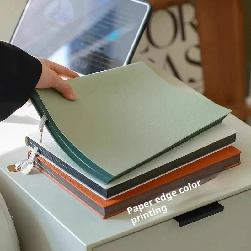 Leatherette Business Notebook A5 A6 B5 – Litchi Pattern Journal