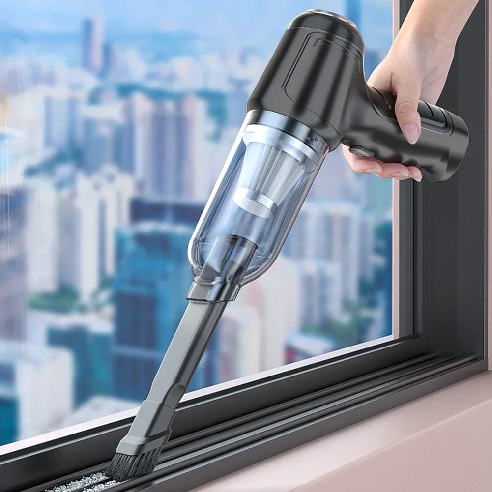 Suitu Car Mounted Vacuum Cleaner, Wireless Home and Car Dual-purpose Dry and Wet Vacuum Cleaner, High-power Portable Handheld VA Zpaxo
