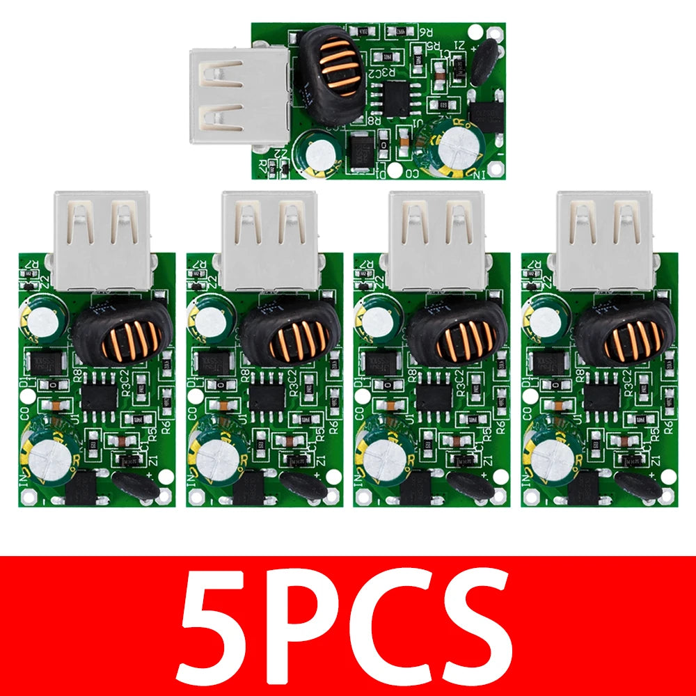 12V-72V to 5V 2A DC-DC Waterproof Buck Converter Module, Dual USB Car Charger ROHS Compliant, 1-5PCS Pack for Cell Phones Zpaxo 5PCS