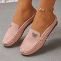 2026 Women Flats Comfortable Casual Half Slippers Women's Lightweight Zpaxo Pink 42
