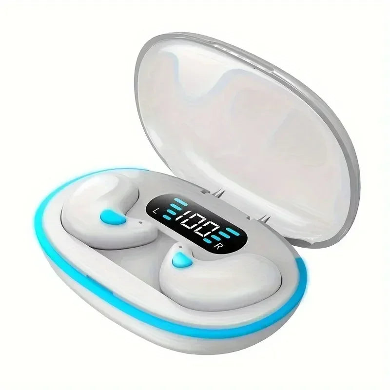 X55 Wireless Sleep Earphone Noise Reduction Invisible Sleeping Zpaxo WHITE