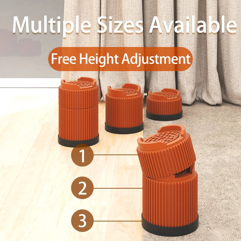 Multi-purpose Round Furniture Risers Non-slip Quiet Moisture-proof