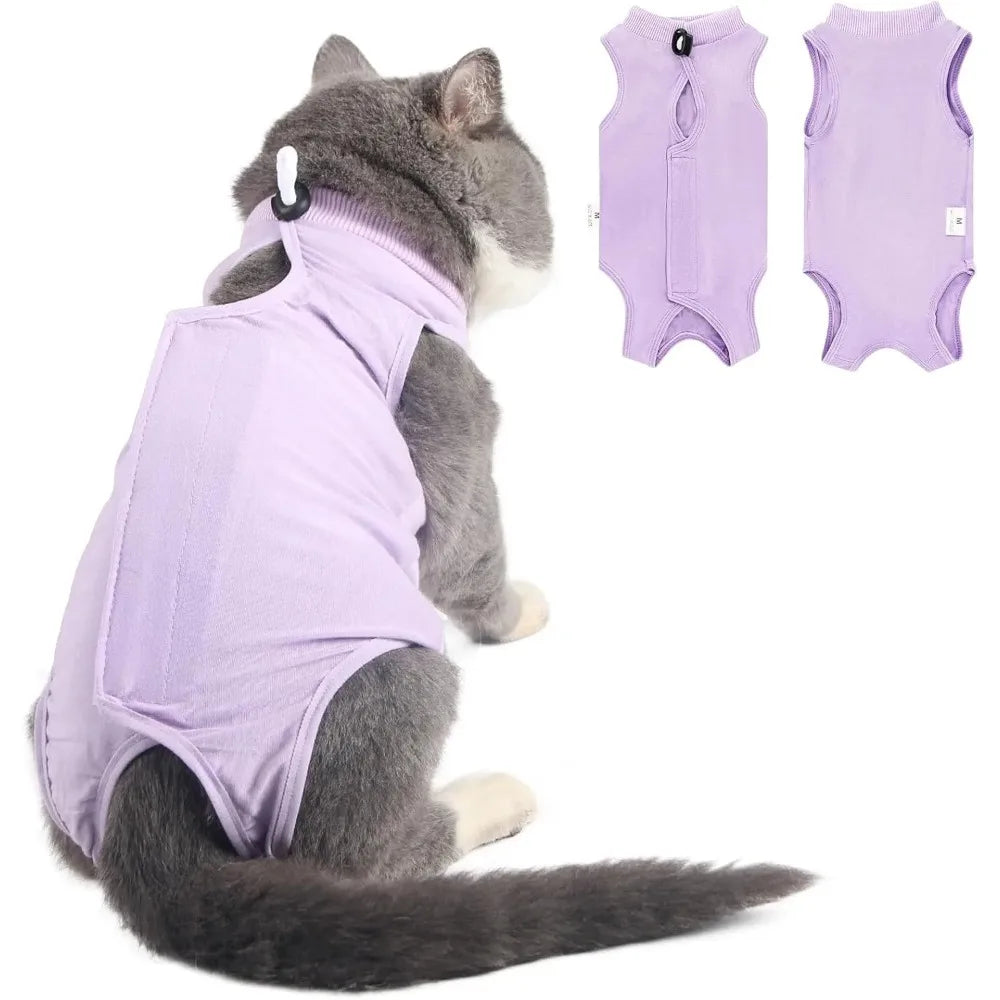 Cat Recovery Suit Anti-licking Onesies Spay Neuter Abdominal Wound