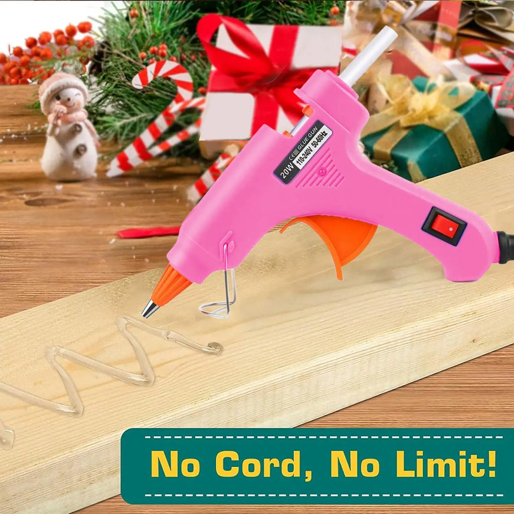 Hot Melt Glue Gun20W Hot Melt Glue Gun Using Glue Stick for DIY Handicrafts, Arts and Crafts, Christmas Gifts, Quick Home Repair Zpaxo