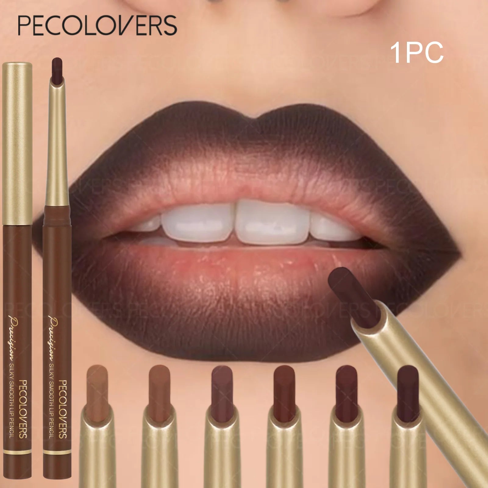 Matte Lip Liner Pencil Long Lasting Non-stick Moisturizing Formula Zpaxo