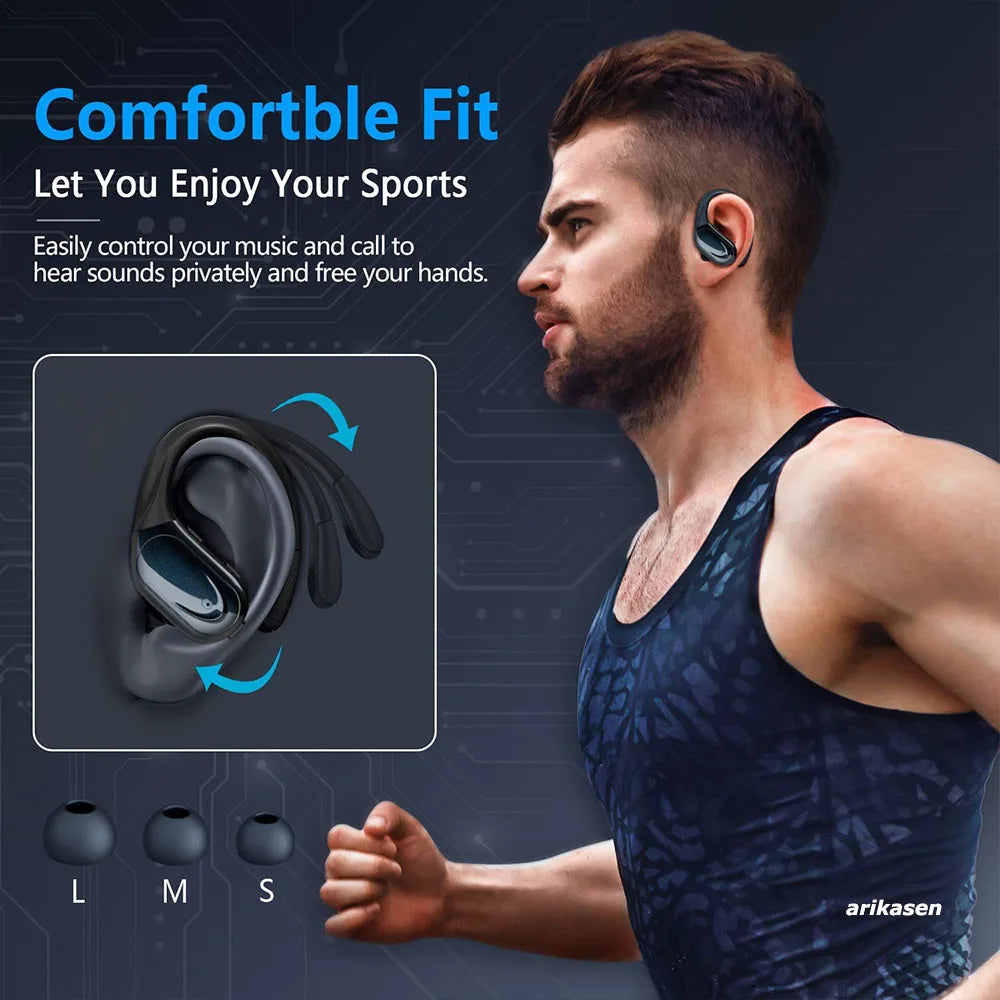 Wireless Earbuds Sport Bluetooth 5 3 Headphones Noise Cancelling Mic