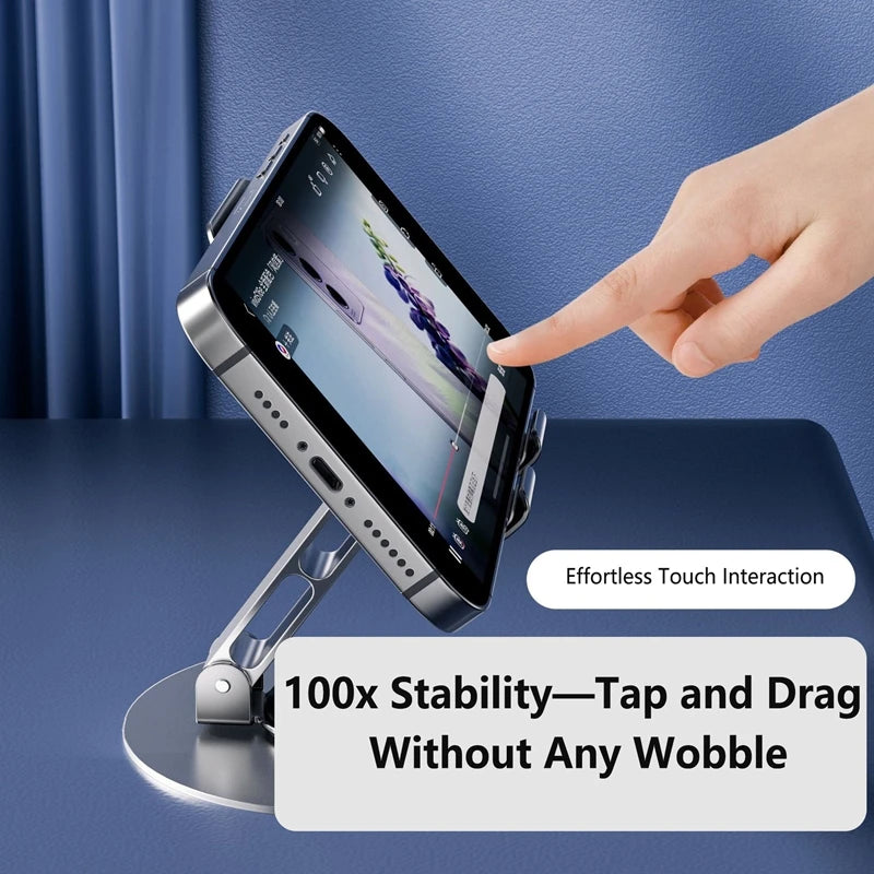 2026 New Rotating Aluminum Alloy Phone Holder New All-Metal 360-Degree Rotating Mobile Phone Bracket High-End Mechanical Zpaxo