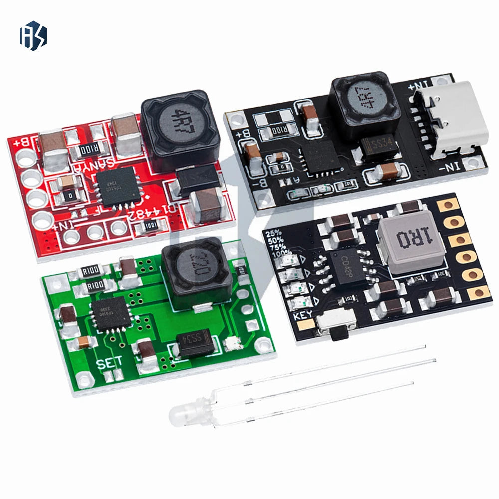 TP5100 charging management power supply module board TP5000 1A 2A compatible with 4.2V 8.4V single and double lithium batteries Zpaxo
