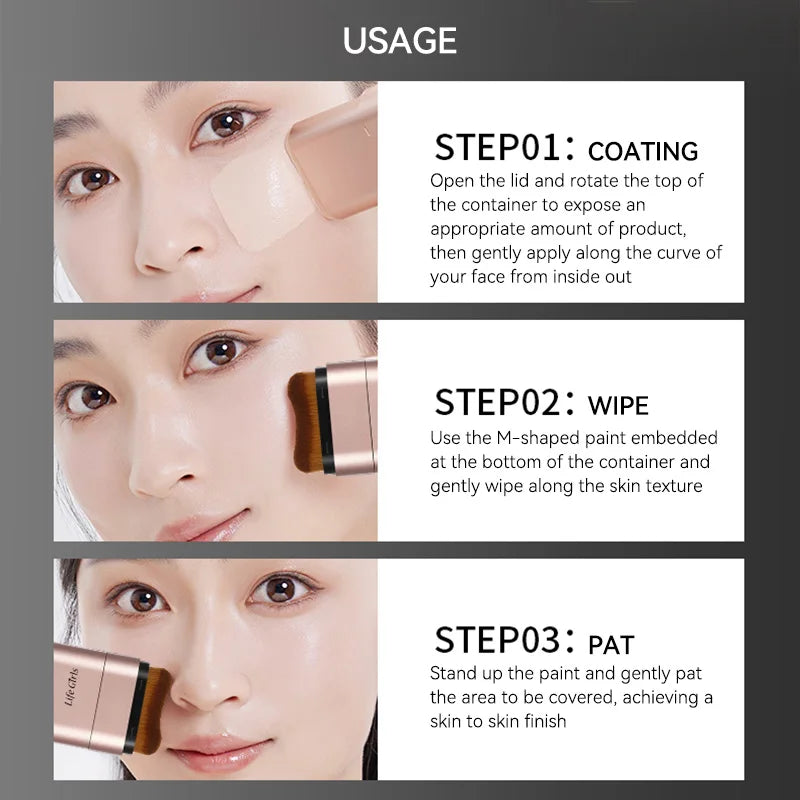 Julystar Full Coverage Foundation Stick – Waterproof Concealer Foundation Concealer Stick Zpaxo