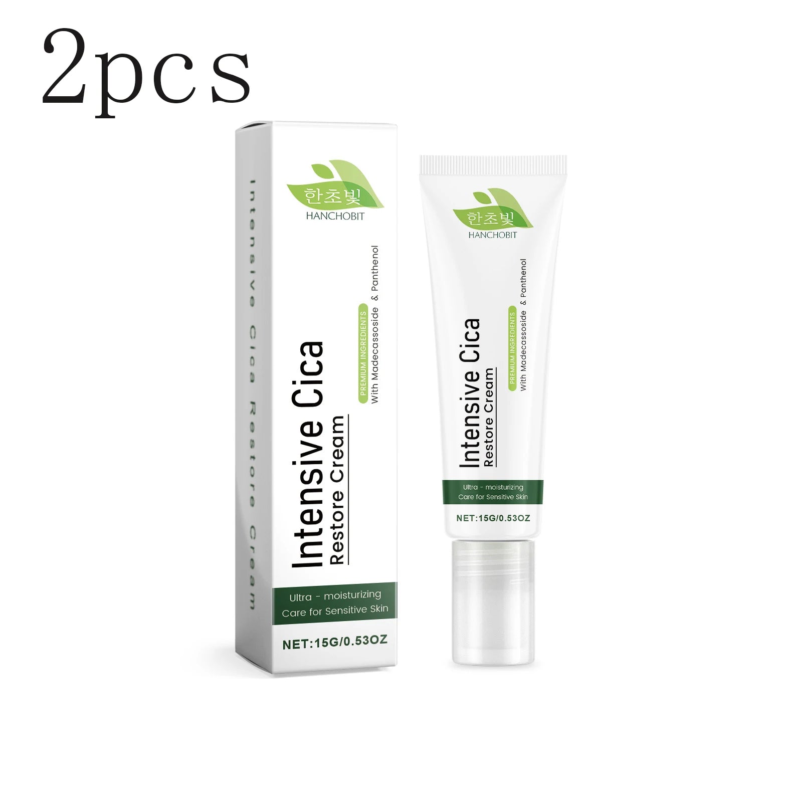 Moisturizing Skin Cream: Gentle Centella Asiatica Rich-Moisture Cream for Daily Facial Nourishment & Hydration Zpaxo 15gx2pcs