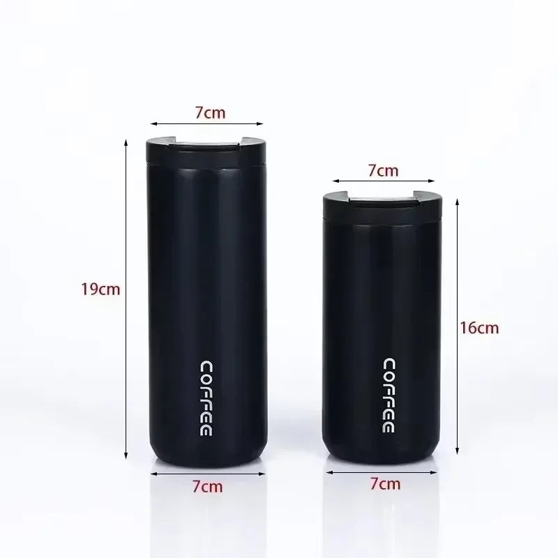 Portable 500ML Stainless Steel Coffee Thermos Bottle Thermal Mug Leakproof Car Vacuum Flasks Coffee Cup Travel Insulated Bottles Zpaxo