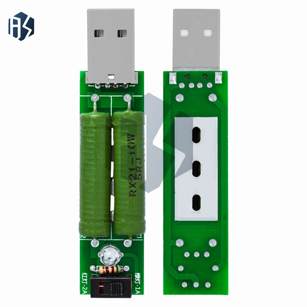 Compact Digital USB Discharge Tester Current Voltage Meter 1A 2A Zpaxo