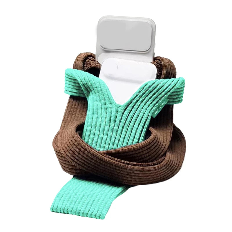 2026 Phone Pocket Woven Bag Short Fashion Accessories Knitted Mobile Zpaxo