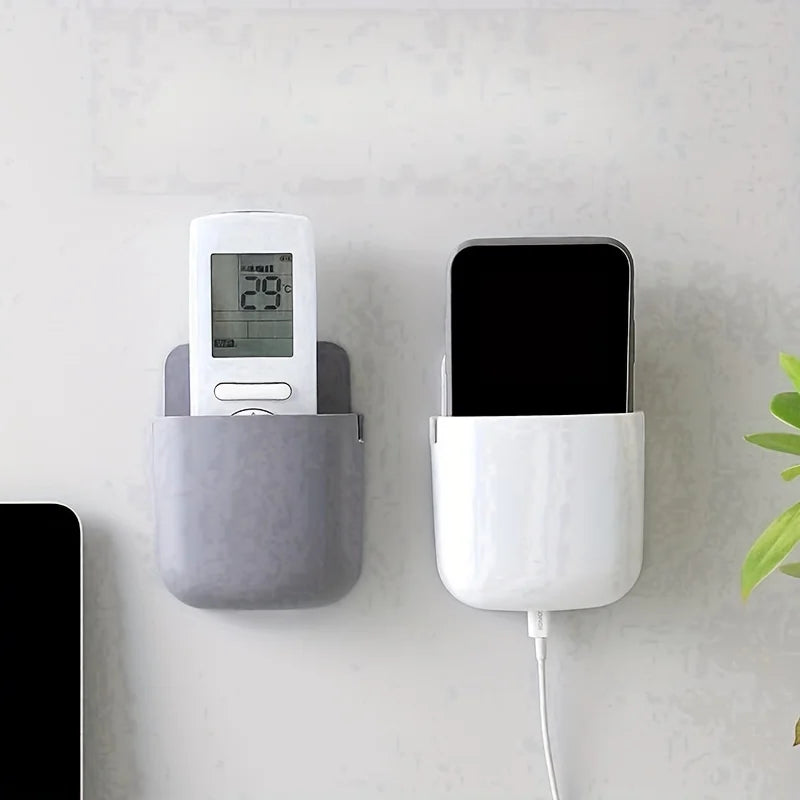Wall-mounted Remote Control Storage Box Plastic Hanging Holder Pens