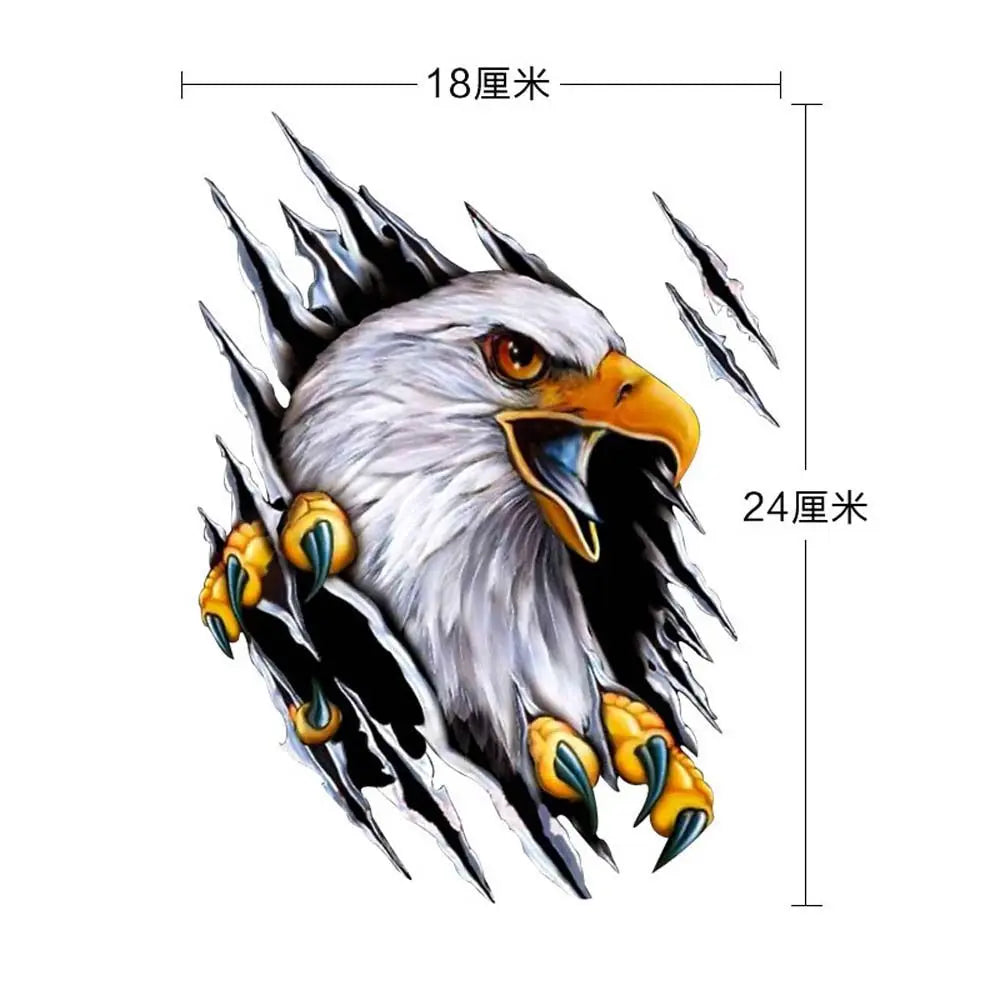 Scratch Blocking Car Styling Accessories Cool 3D Simulation Sticker Zpaxo