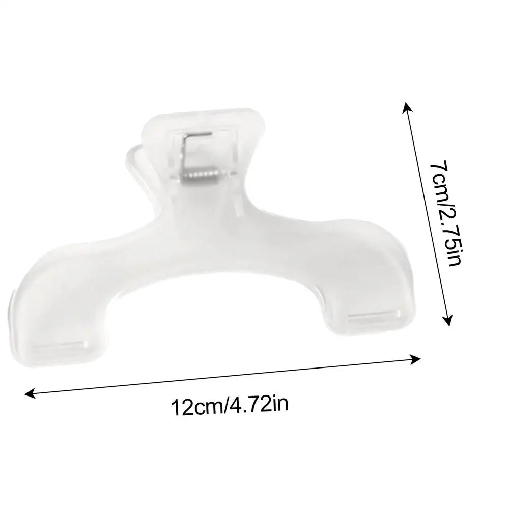 Plastic Book Clip Simple Reading Aid Fixed Book Holder Bookmarks Creative Design Practical Note Holder for Bookstore Page Marker Zpaxo Transparent 1PC