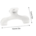 Plastic Book Clip Simple Reading Aid Fixed Book Holder Bookmarks Creative Design Practical Note Holder for Bookstore Page Marker Zpaxo Transparent 1PC